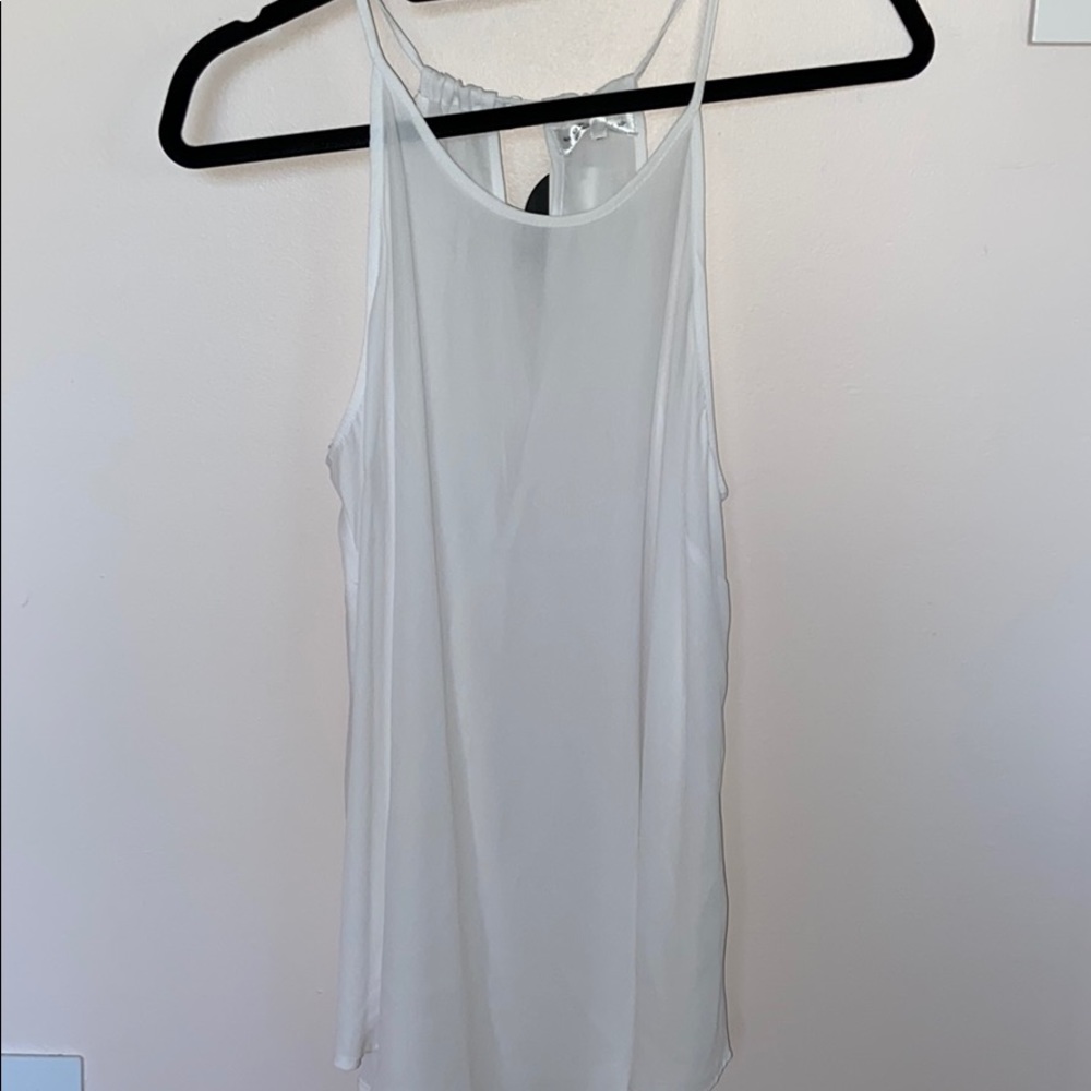 Cotton On White High Neck Strappy Tank or Cami NWT